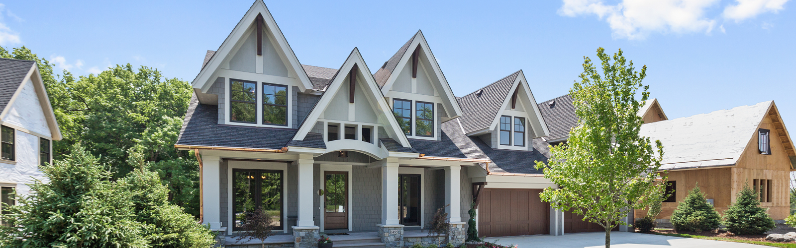 Model houses illustrating home financing for Golden buyers