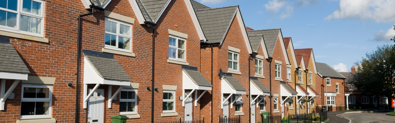 Model houses illustrating home financing for Westminster buyers